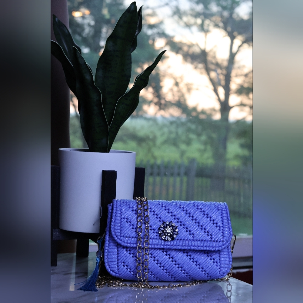 Elegant Blue Handbag